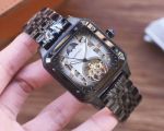 Replica Cartier Santos 41*12mm Mingzhu Movement Square RG/YG SS Band Watch